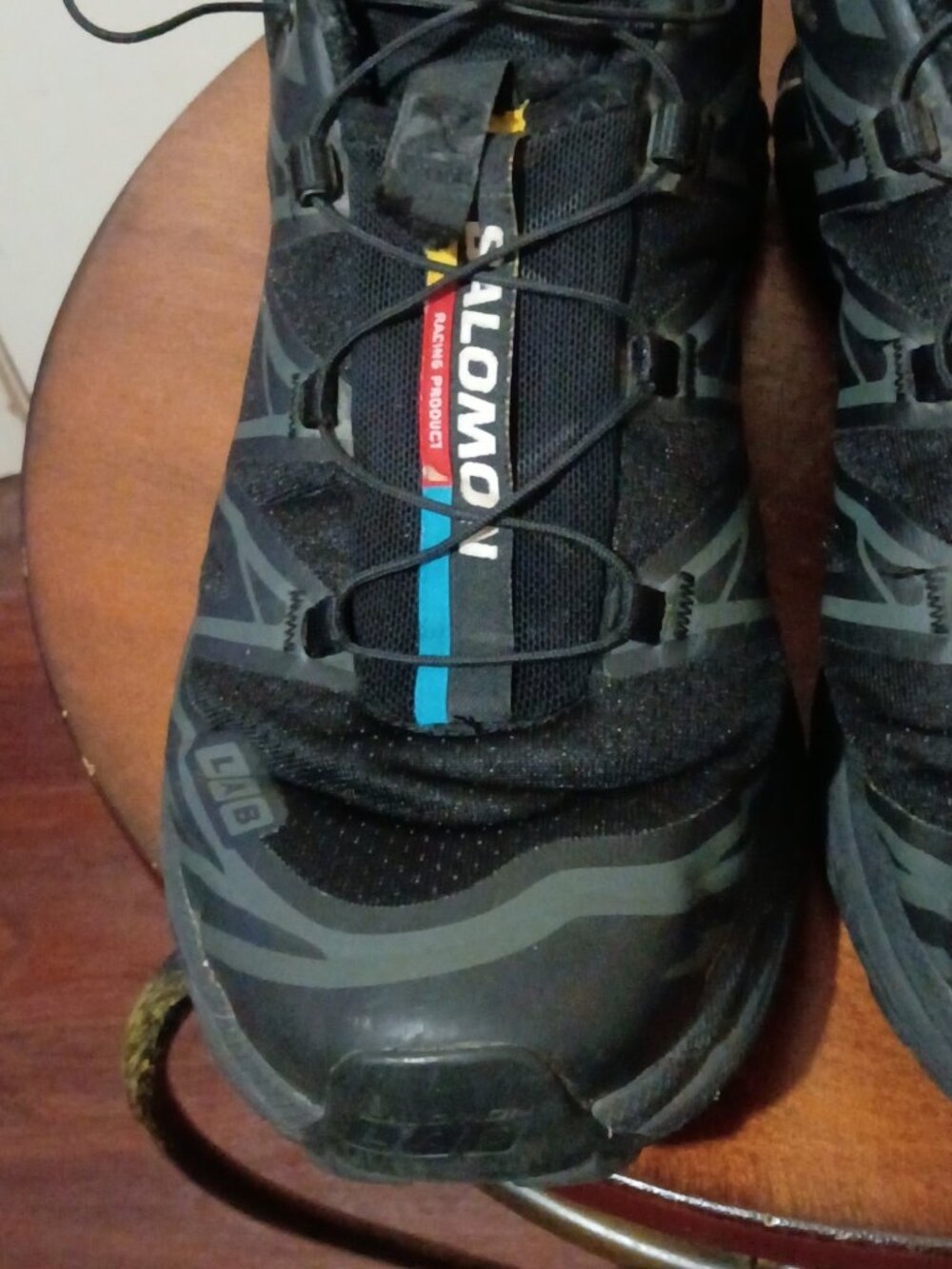 Salomon XT-6 Men's Black Low Top Lace-Up Athletic Sneakers Style 410866 Size 8 - Picture 6 of 16